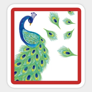 Peacock Sticker